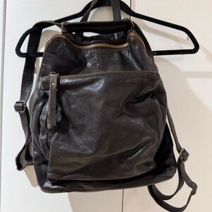 Tano Stylish Brown Leather Backpack